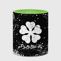 Кружка 3D ЧЁРНЫЙ КЛЕВЕР, цвет: 3D-белый + светло-зеленый — фото 2