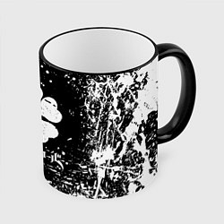 Кружка 3D ЧЁРНЫЙ КЛЕВЕР, цвет: 3D-черный кант