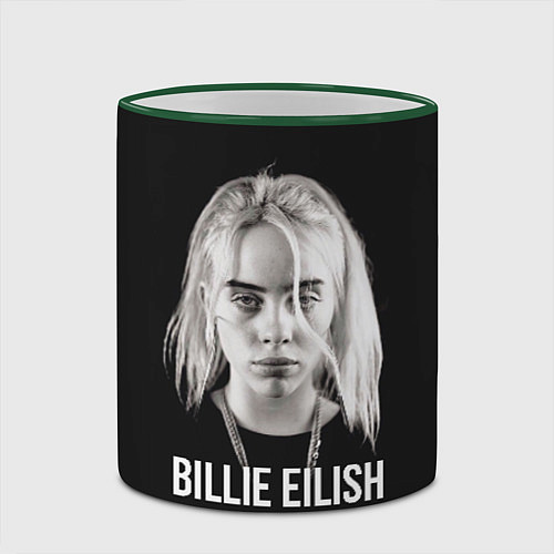 Кружка цветная BILLIE EILISH / 3D-Зеленый кант – фото 2