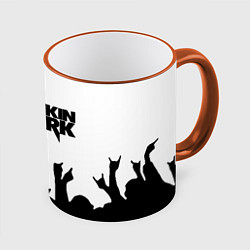 Кружка 3D LINKIN PARK, цвет: 3D-оранжевый кант