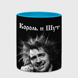Кружка 3D Король и Шут, цвет: 3D-белый + небесно-голубой — фото 2