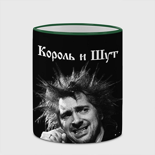 Кружка цветная Король и Шут / 3D-Зеленый кант – фото 2