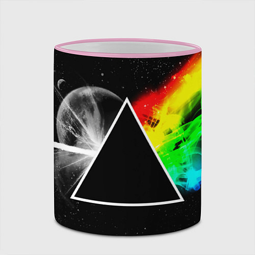 Кружка цветная PINK FLOYD / 3D-Розовый кант – фото 2