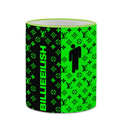 Кружка 3D BILLIE EILISH x LV Green, цвет: 3D-светло-зеленый кант — фото 2