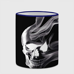 Кружка 3D Wind - smoky skull, цвет: 3D-синий кант — фото 2