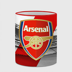 Кружка 3D Arsenal, цвет: 3D-красный кант — фото 2