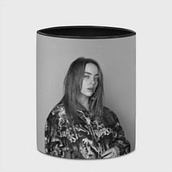 Кружка 3D Billie Eilish, цвет: 3D-белый + черный — фото 2