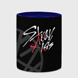 Кружка 3D Stray Kids, цвет: 3D-белый + синий — фото 2