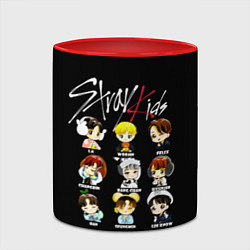 Кружка 3D Stray Kids, цвет: 3D-белый + красный — фото 2