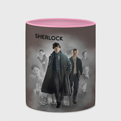 Кружка 3D Sherlock, цвет: 3D-белый + розовый — фото 2