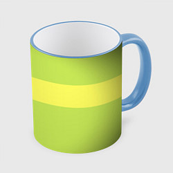 Кружка 3D ЧАРА CHARA, цвет: 3D-небесно-голубой кант