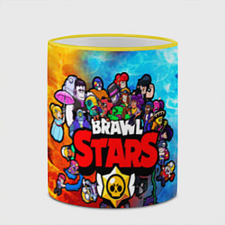 Кружка 3D BrawlStars All heroes, цвет: 3D-желтый кант — фото 2
