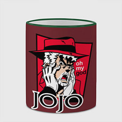 Кружка 3D Приключения ДжоДжо, цвет: 3D-зеленый кант — фото 2
