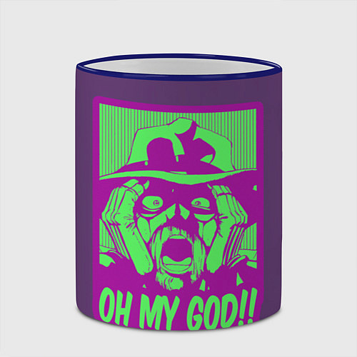 Кружка цветная Oh my good!! / 3D-Синий кант – фото 2
