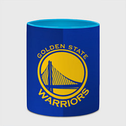 Кружка 3D GOLDEN STATE WARRIORS, цвет: 3D-белый + небесно-голубой — фото 2
