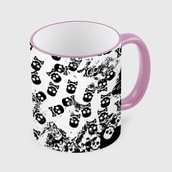 Кружка 3D Черепа, цвет: 3D-розовый кант