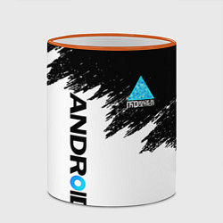 Кружка 3D DETROIT BECOME HUMAN, цвет: 3D-оранжевый кант — фото 2