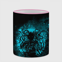 Кружка 3D Terror from deep space, цвет: 3D-розовый кант — фото 2