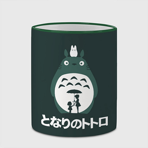 Кружка цветная Totoro / 3D-Зеленый кант – фото 2