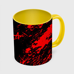 Кружка 3D АлисА, цвет: 3D-белый + желтый