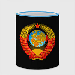 Кружка 3D СССР, цвет: 3D-небесно-голубой кант — фото 2
