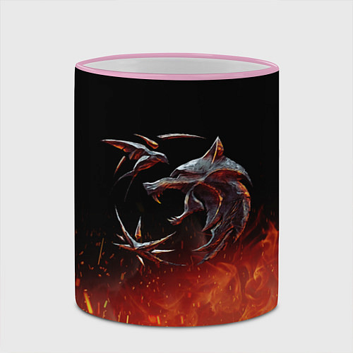 Кружка цветная Ведьмак сериал / 3D-Розовый кант – фото 2