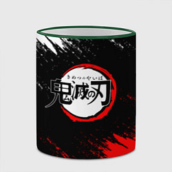 Кружка 3D KIMETSU NO YAIBA, цвет: 3D-зеленый кант — фото 2
