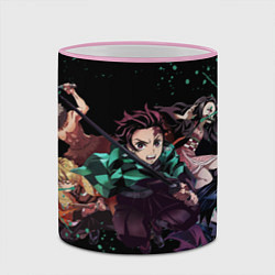 Кружка 3D KIMETSU NO YAIBA, цвет: 3D-розовый кант — фото 2