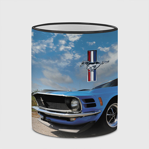 Кружка цветная Mustang / 3D-Черный кант – фото 2