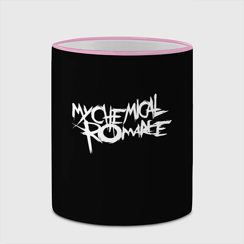 Кружка цветная My Chemical Romance spider / 3D-Розовый кант – фото 2