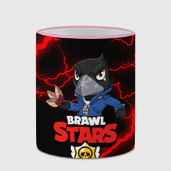 Кружка 3D BRAWL STARS CROW, цвет: 3D-розовый кант — фото 2