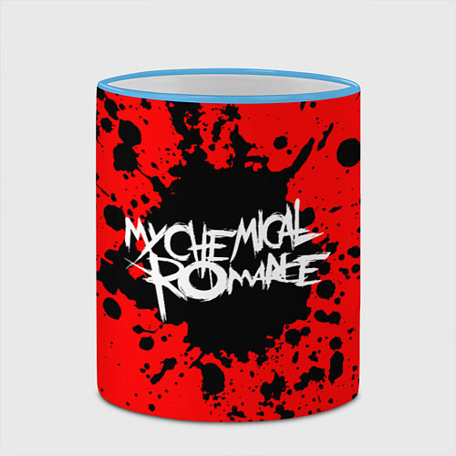 Кружка цветная MY CHEMICAL ROMANCE / 3D-Небесно-голубой кант – фото 2