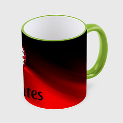 Кружка 3D Милан, цвет: 3D-светло-зеленый кант