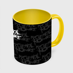 Кружка 3D My Chemical Romance, цвет: 3D-белый + желтый