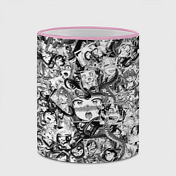 Кружка 3D Ахегао с щупальцами, цвет: 3D-розовый кант — фото 2
