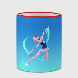 Кружка 3D Фигурное катание, цвет: 3D-красный кант — фото 2