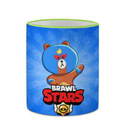 Кружка 3D BRAWL STARS EL BROWN, цвет: 3D-светло-зеленый кант — фото 2