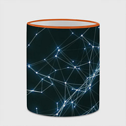 Кружка 3D Нейросети, цвет: 3D-оранжевый кант — фото 2