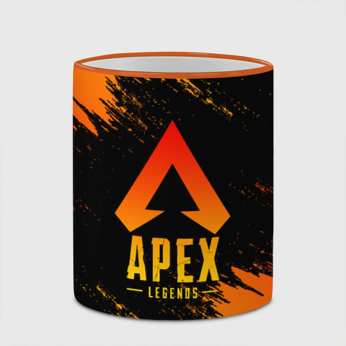 Кружка цветная APEX LEGENDS / 3D-Оранжевый кант – фото 2