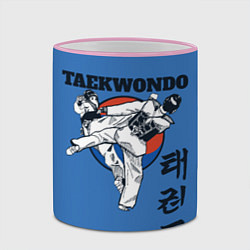 Кружка 3D Taekwondo, цвет: 3D-розовый кант — фото 2