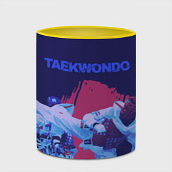 Кружка 3D Taekwondo, цвет: 3D-белый + желтый — фото 2