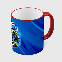 Кружка 3D Suzuki MotoGP, цвет: 3D-красный кант