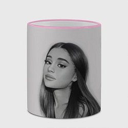 Кружка 3D Ariana Grande Ариана Гранде, цвет: 3D-розовый кант — фото 2
