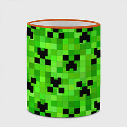 Кружка 3D MINECRAFT, цвет: 3D-оранжевый кант — фото 2
