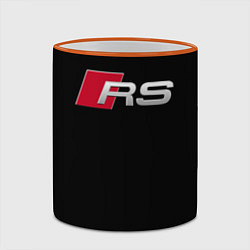 Кружка 3D AUDI RS, цвет: 3D-оранжевый кант — фото 2