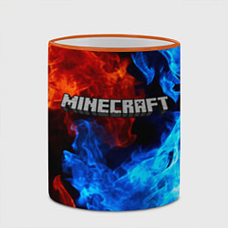 Кружка 3D MINECRAFT, цвет: 3D-оранжевый кант — фото 2