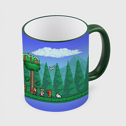 Кружка 3D Terraria, цвет: 3D-зеленый кант