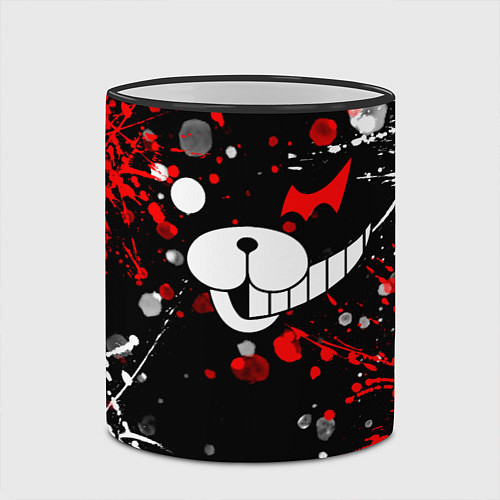 Кружка цветная MONOKUMA / 3D-Черный кант – фото 2