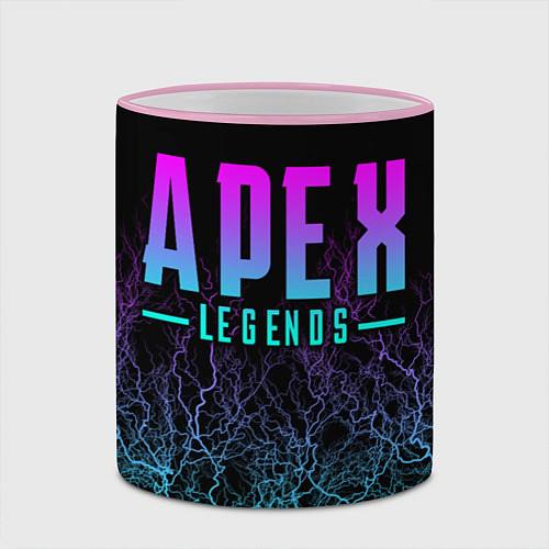 Кружка цветная Apex Legends / 3D-Розовый кант – фото 2