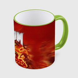 Кружка 3D DOOM, цвет: 3D-светло-зеленый кант